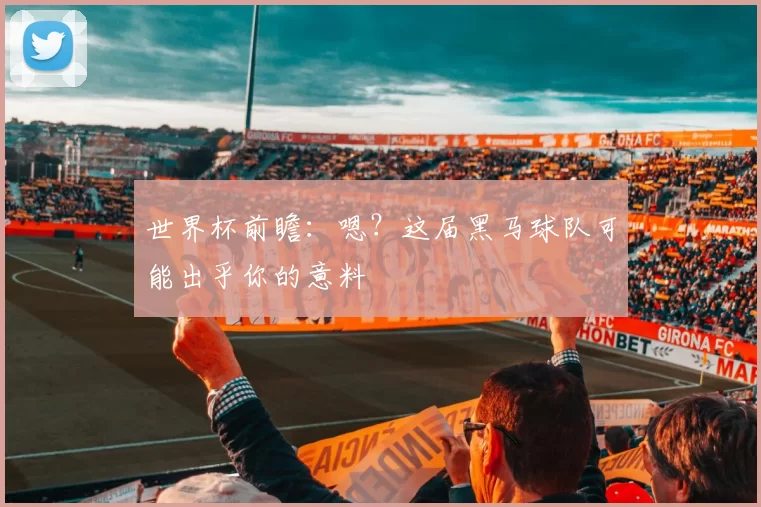 世界杯前瞻：嗯？这届黑马球队可能出乎你的意料
