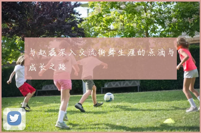 与赵磊深入交流街舞生涯的点滴与成长之路